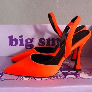 Asos Orange kitten heels